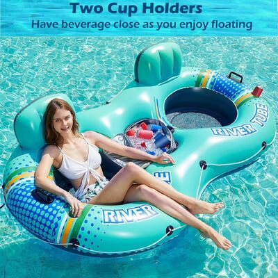 Good price Custom Inflatable Floating Raft Double Lounge Chair Mesh Water Float Bed Pool Mattress online