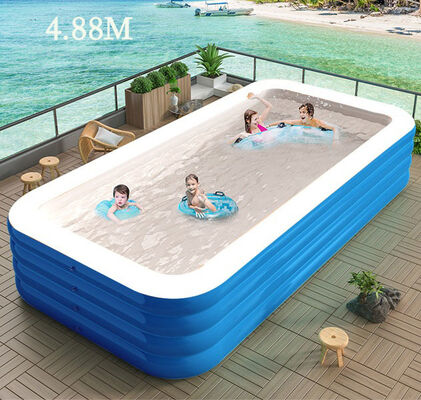 Good price Inflatable Swimming Pool Factory Wholesale New Blue White 3-Meter 3-Layer Rectangular PVC Adults Children Infants Home Use online