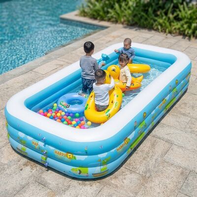Good price Inflatable Swimming Pool for Children Home Outdoor Use Extra-Large Family Pool Colorful Durable Thick PVC Constant Temperature online