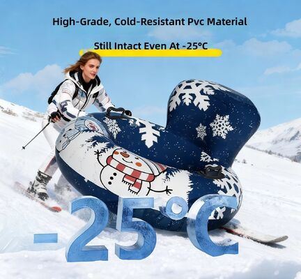 Good price Skiing Circle Inflatable Thickened Environmental Protection PVC Snow Tire Snow Tube Outdoor Adult Backrest Cold-Resistant online